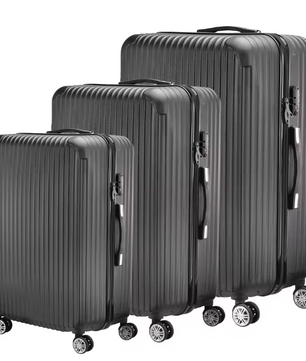 3-delige ABS Kofferset – Lichtgewicht Trolleys met TSA-Slot en 4 Wielen