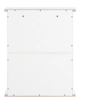 Witte Wandkast met Deur – Compact Badkamermeubel met 2 Planken