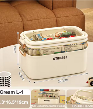 Grote EHBO-Opbergdoos – 3/4 Lagen Medicijndoos met Handvat en Slot