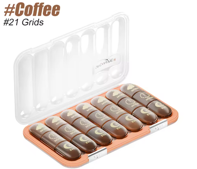 Wekelijkse Pillendoos Organizer – 21/28 Compartimenten voor Dagelijks Medicijngebruik