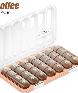 Wekelijkse Pillendoos Organizer – 21/28 Compartimenten voor Dagelijks Medicijngebruik