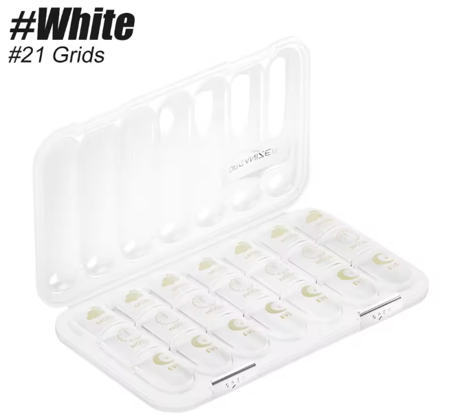 Wekelijkse Pillendoos Organizer – 21/28 Compartimenten voor Dagelijks Medicijngebruik