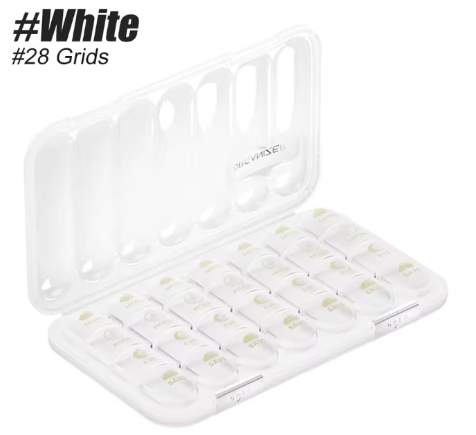 Wekelijkse Pillendoos Organizer – 21/28 Compartimenten voor Dagelijks Medicijngebruik