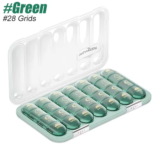 Wekelijkse Pillendoos Organizer – 21/28 Compartimenten voor Dagelijks Medicijngebruik