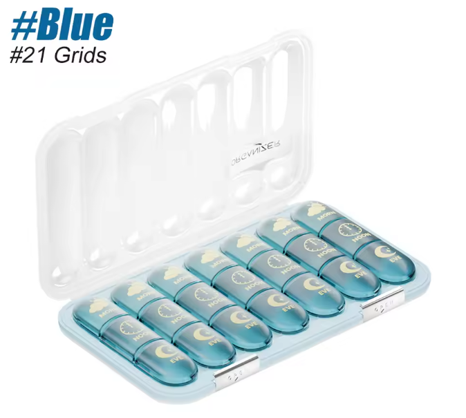 Wekelijkse Pillendoos Organizer – 21/28 Compartimenten voor Dagelijks Medicijngebruik