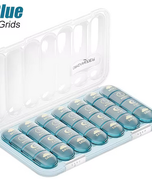 Wekelijkse Pillendoos Organizer – 21/28 Compartimenten voor Dagelijks Medicijngebruik