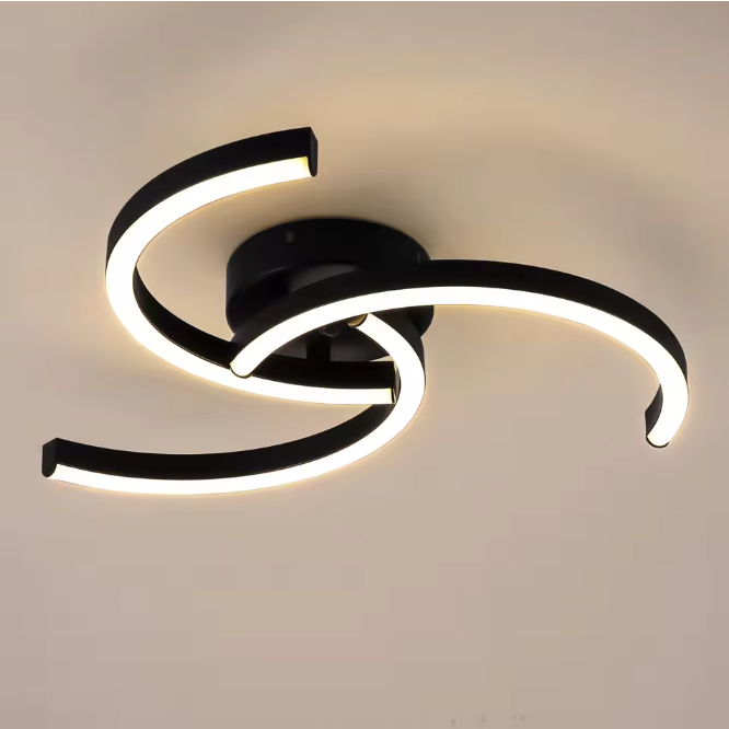 Moderne LED Plafondlamp – Spiraalvormig Design 52 cm, 24W  Producttekst