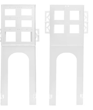 4-Laags Badkamervloerkast – Ruimtebesparende Toiletopbergkast van PVC (48×23×150 cm)