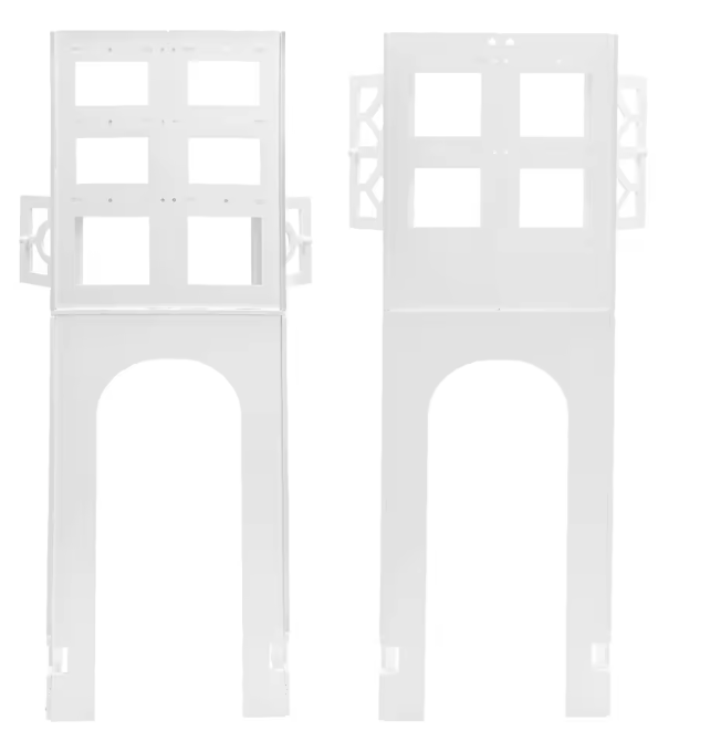 4-Laags Badkamervloerkast – Ruimtebesparende Toiletopbergkast van PVC (48×23×150 cm)