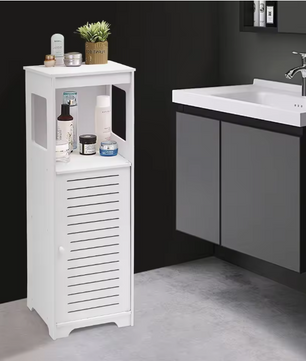 Badkamer Hoekkast – Compacte Vrijstaande Opbergkast (90 cm)