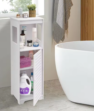 Badkamer Hoekkast – Compacte Vrijstaande Opbergkast (90 cm)