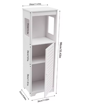 Badkamer Hoekkast – Compacte Vrijstaande Opbergkast (90 cm)