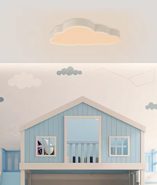 Cloud LED Plafondlamp – Moderne Minimalistische Kinderkamer Verlichting