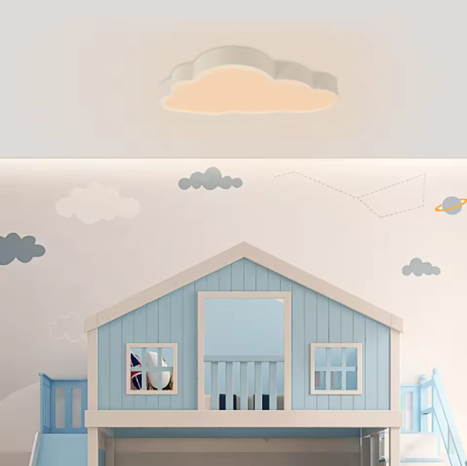 Cloud LED Plafondlamp – Moderne Minimalistische Kinderkamer Verlichting