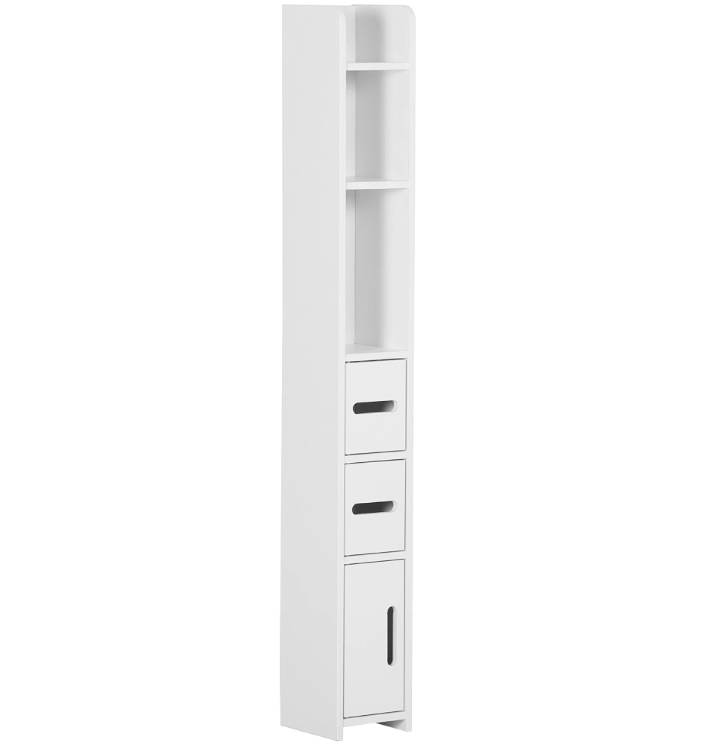 Smalle Badkamerkast met 3 Deuren – Hoge Opbergkast 120 cm