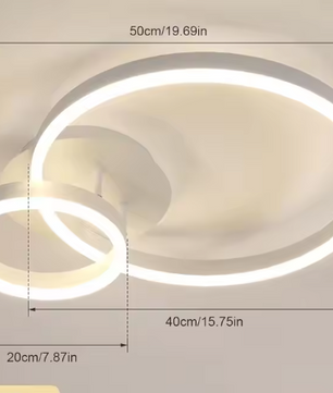 Moderne Ronde LED Plafondlamp – 42W Acryl & Aluminium