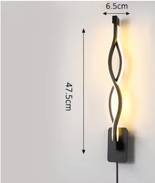 Moderne Minimalistische Wandlamp – LED Verlichting voor Slaapkamer, Woonkamer & Gang