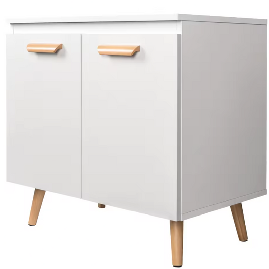 Badkamer Onderkast met Deuren – Vrijstaand Wastafelmeubel 60 cm