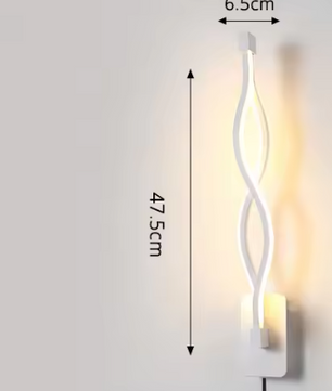 Moderne Minimalistische Wandlamp – LED Verlichting voor Slaapkamer, Woonkamer & Gang