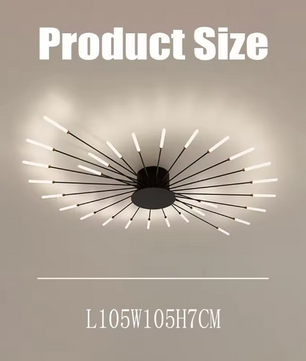 Moderne LED Plafondlamp – 28W Kroonluchter met Natuurlijk Licht 4500K