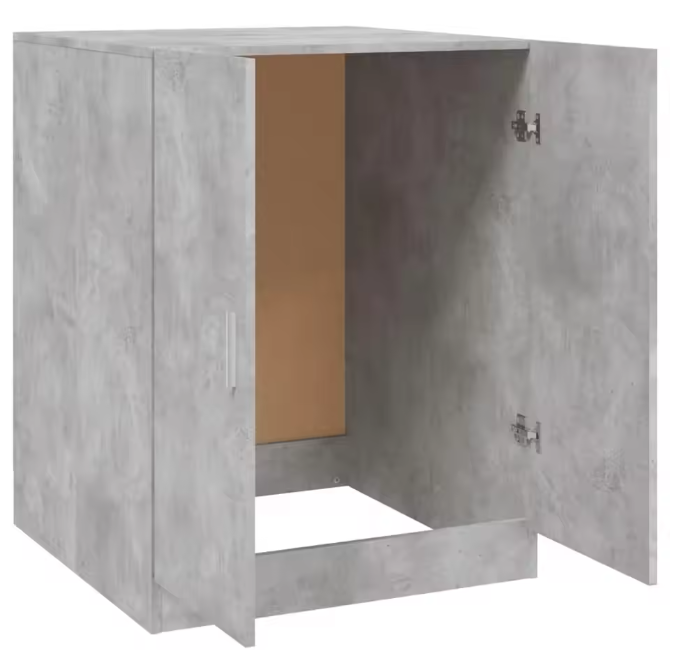 Elektrische Wasmachinekast Betongrijs – Ruimtebesparende Onderkast 71 cm