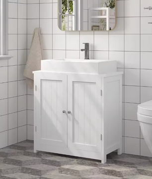 Badkamer Onderkast met Deuren – Compact Wastafelmeubel 60 cm