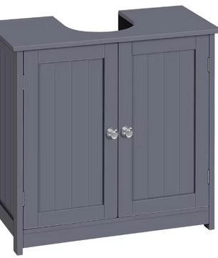 Badkamer Onderkast met Deuren – Compact Wastafelmeubel 60 cm