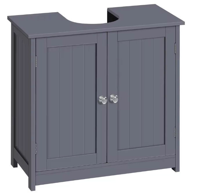 Badkamer Onderkast met Deuren – Compact Wastafelmeubel 60 cm