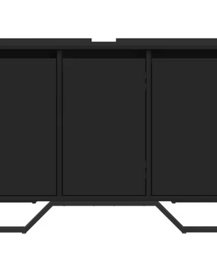 Zwarte Wastafelkast 91 cm – Moderne Badkamer Opbergkast