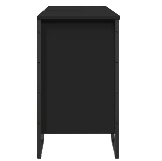 Zwarte Wastafelkast 91 cm – Moderne Badkamer Opbergkast