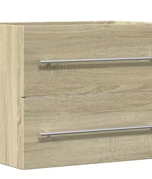 Sonoma Eiken Wastafelkast – Moderne Badkamer Opbergkast 60 cm