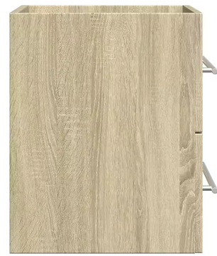 Sonoma Eiken Wastafelkast – Moderne Badkamer Opbergkast 60 cm
