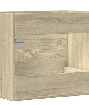 Sonoma Eiken Wastafelkast – Moderne Badkamer Opbergkast 60 cm