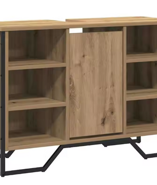 Elegante Eiken Wastafelkast – Moderne Badkamerkast 91×35×60 cm