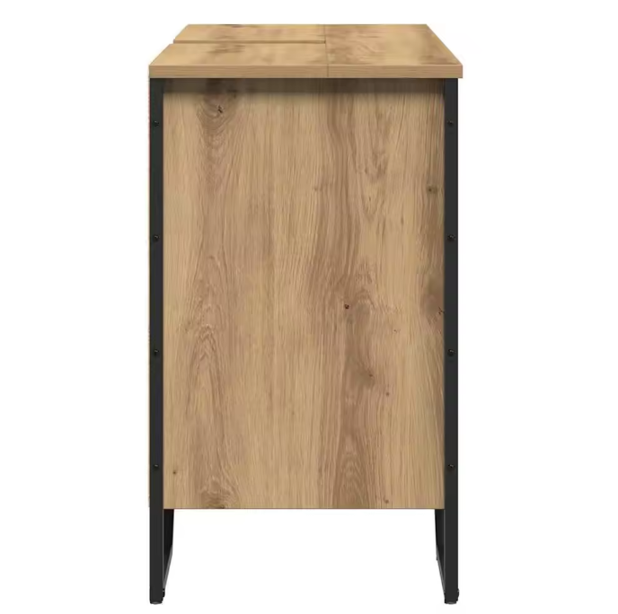 Elegante Eiken Wastafelkast – Moderne Badkamerkast 91×35×60 cm