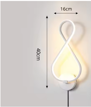 Moderne Minimalistische Wandlamp – LED Verlichting voor Slaapkamer, Woonkamer & Gang