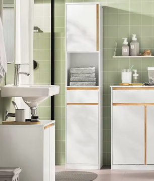 Hoge Badkamerkast met Deuren – Slimme Opbergkast 170 cm