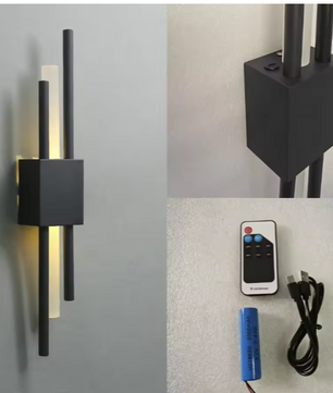Moderne Acryl Wandlamp – LED Sfeerverlichting met Afstandsbediening & Oplaadfunctie