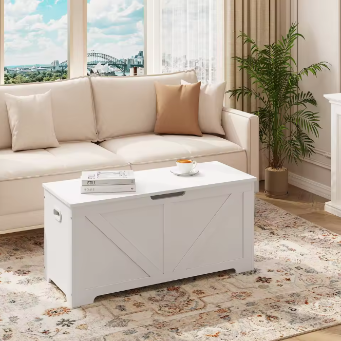 Speelgoedbank met Opbergruimte – 76L Zitbank 100×47×40 cm