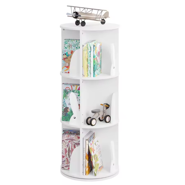 Roterende Kinderboekenkast – 360° Draaibare Boekenkast 40×97 cm