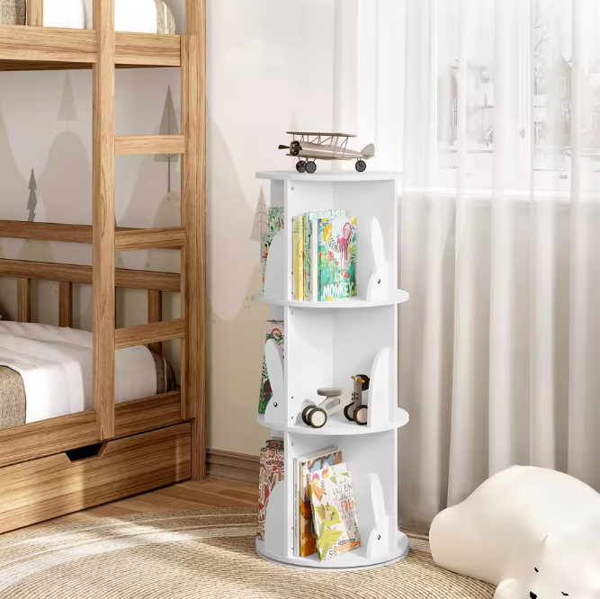 Roterende Kinderboekenkast – 360° Draaibare Boekenkast 40×97 cm