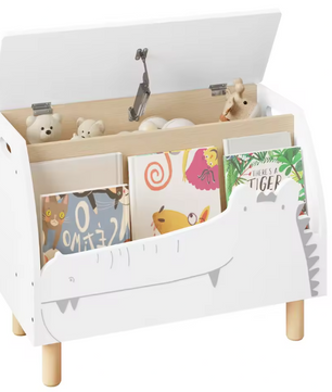 Kinderboekenkast met Speelgoedopbergbank – 60×44×30 cm