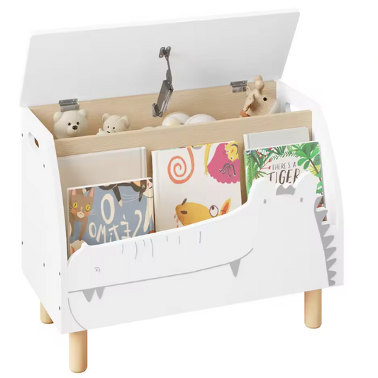 Kinderboekenkast met Speelgoedopbergbank – 60×44×30 cm