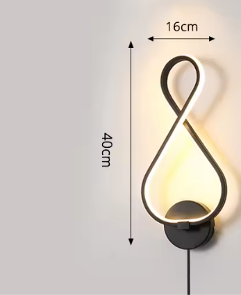 Moderne Minimalistische Wandlamp – LED Verlichting voor Slaapkamer, Woonkamer & Gang