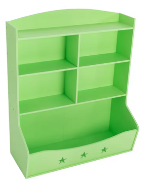 Kinderboekenkast met Speelgoedopberger – 3,5 Laags Kast 76,5×34×93 cm