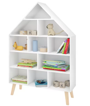 Kinderboekenkast met 5 Niveaus – Speelgoedorganizer 80×24×116 cm