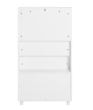 Kinderboekenkast met 3 Vakken en 2 Opbergbakken – 81×78×35 cm