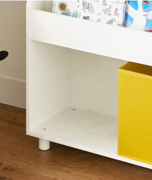 Kinderboekenkast met 3 Vakken en 2 Opbergbakken – 81×78×35 cm