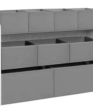 Kinderkast met 9 Opbergbakken – Speelgoedorganizer 92×60/68×30 cm