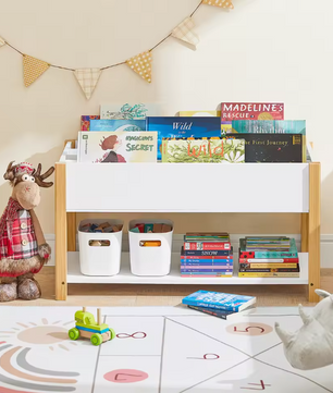 Kinderboekenkast met Speelgoedplank – 85×45×42 cm